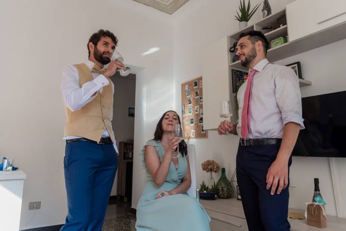 Preparazione dello sposo matrimonio