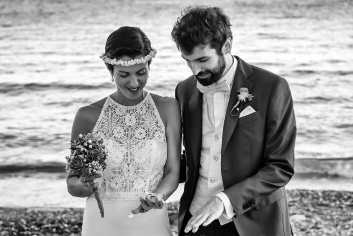 Fotografia matrimonio sulla spiaggia